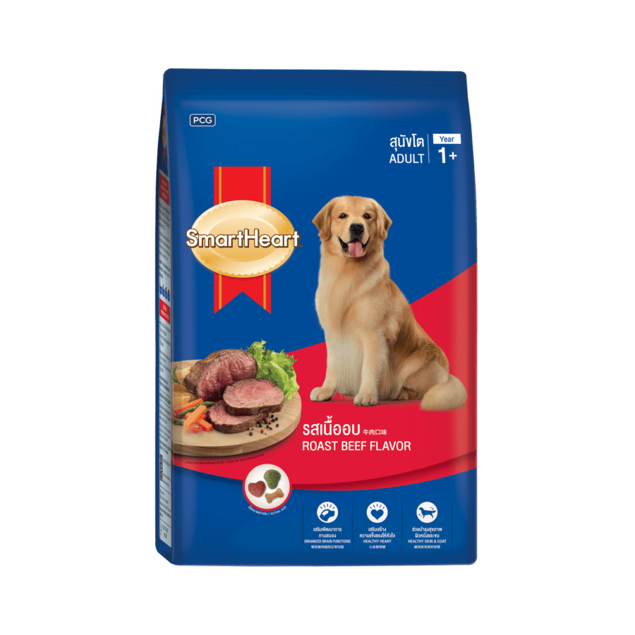 SmartHeart Adult Roasted Beef Makanan Anjing Kering