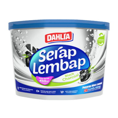 Dahlia Serap Lembab Charcoal Black