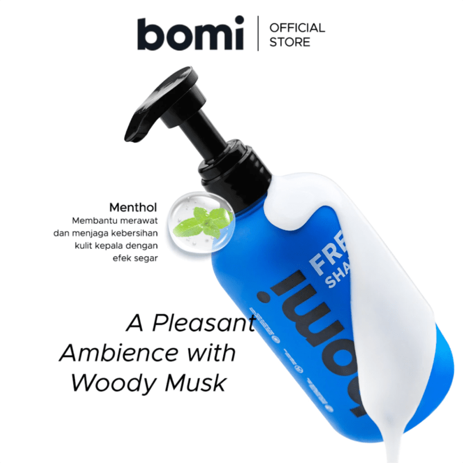 Bomi Freeze Deep Cleansing & Cooling Clear Anti Dandruff Shampoo