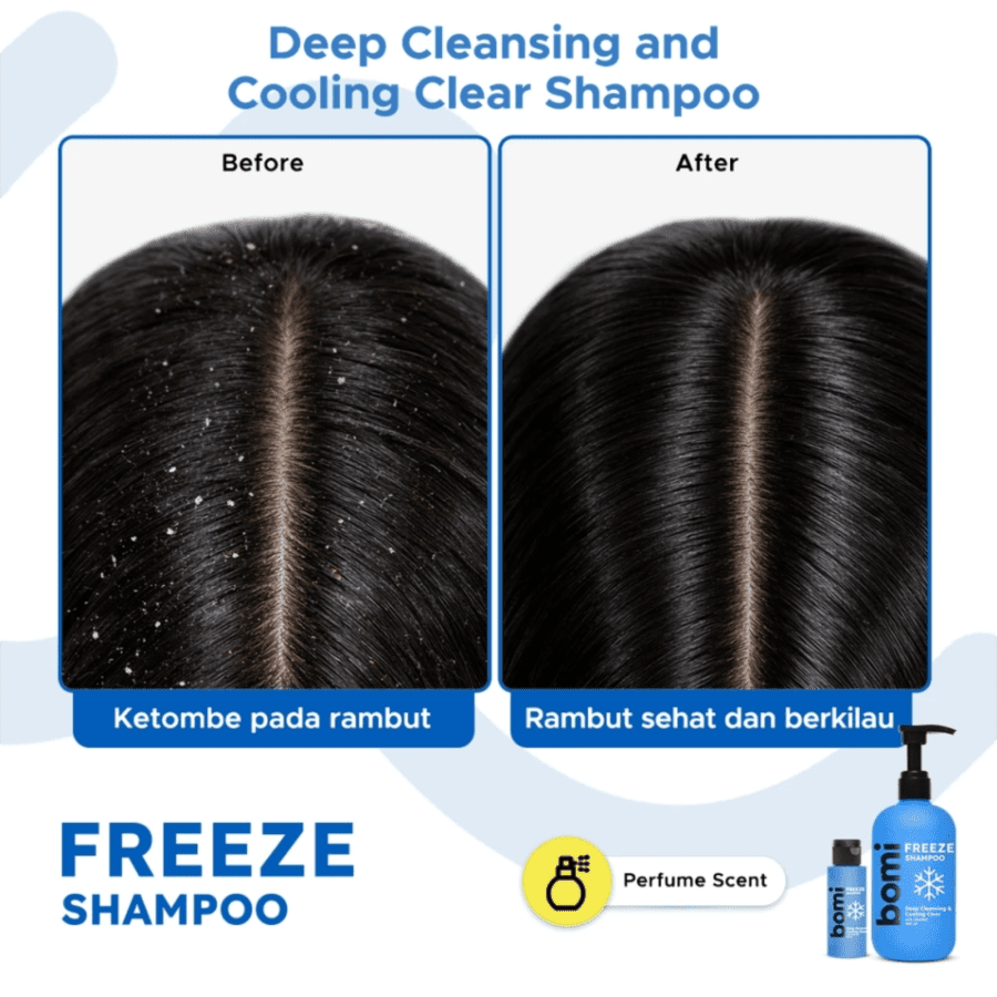 Bomi Freeze Deep Cleansing & Cooling Clear Anti Dandruff Shampoo