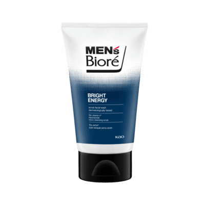 Men's Biore Bright Energy Scrub Facial Wash