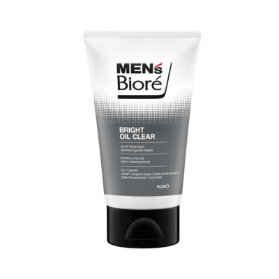 Men's Biore Bright Oil Clear Scrub Facial Wash