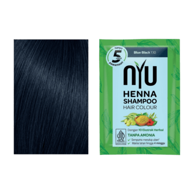NYU Henna Shampoo Blue Black Hair Colour