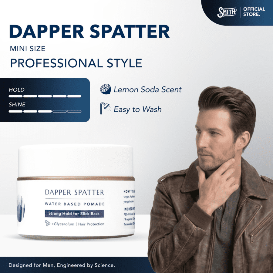 Smith Dapper Spatter Hair Pomade Water Based Travel Size