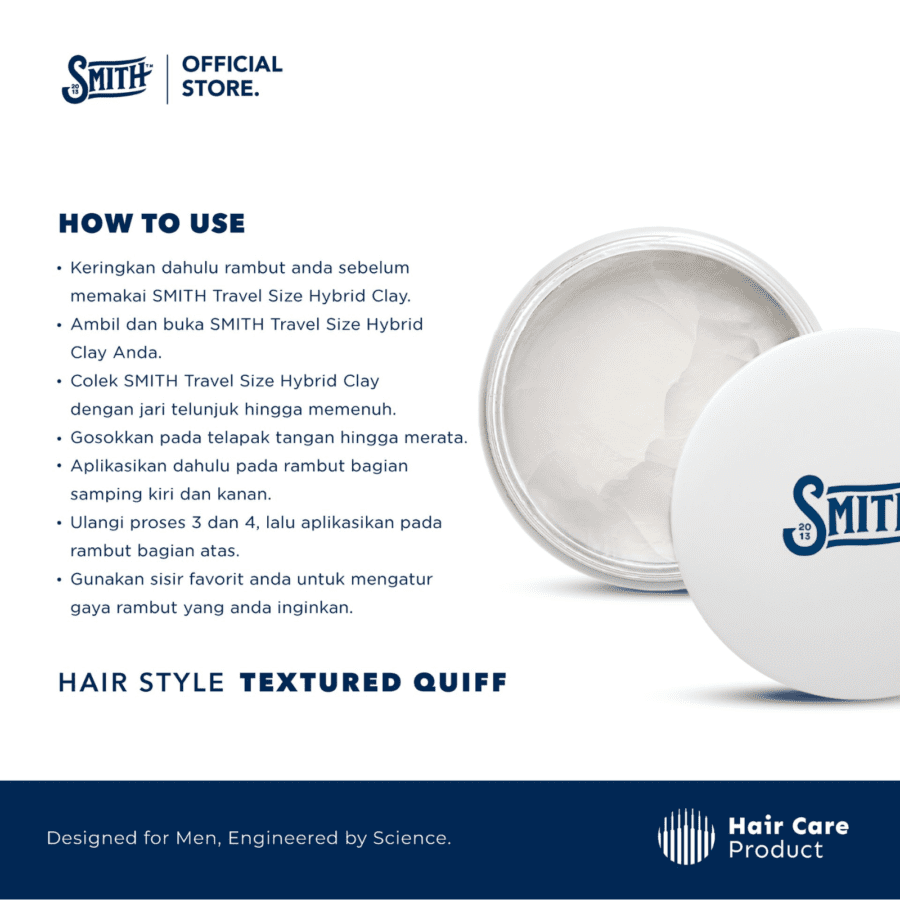 Smith Hybrid Clay Hair Pomade Travel Size