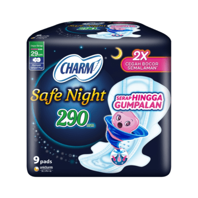 Charm Safe Night Wing 29 cm Pembalut Kewanitaan