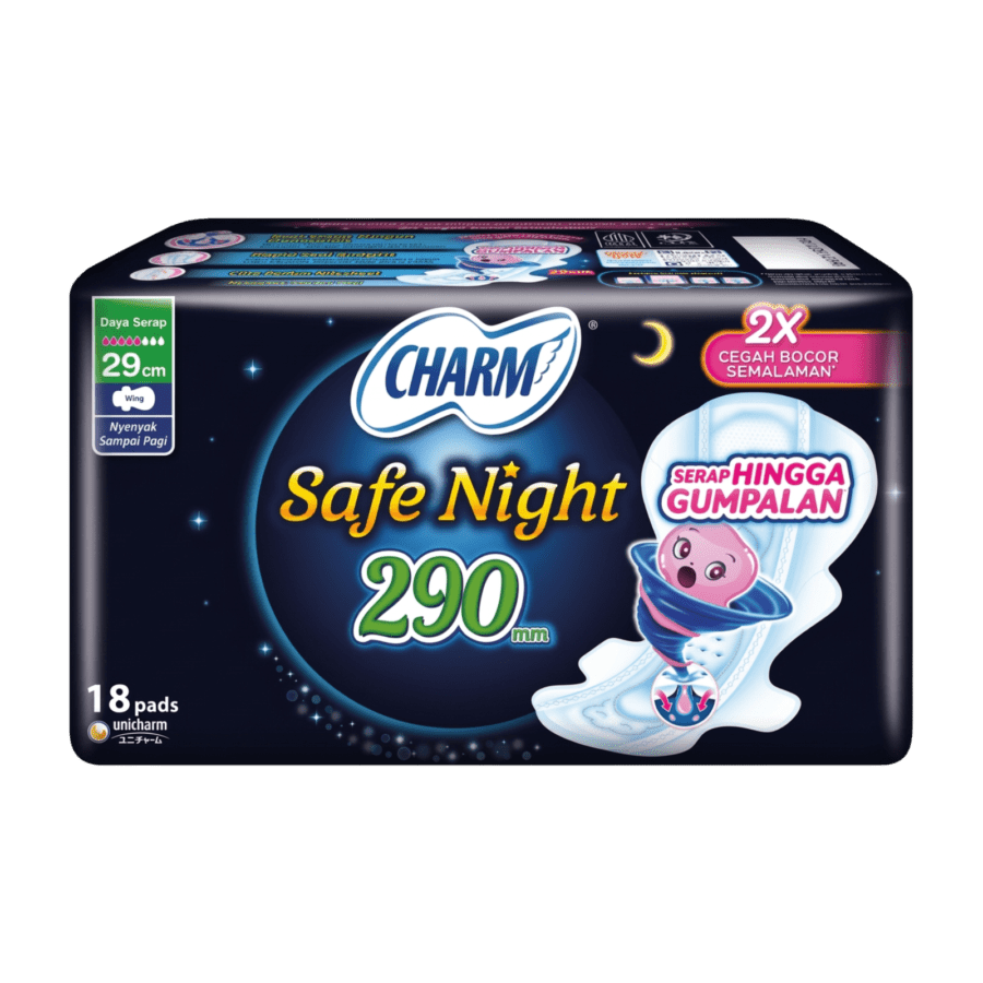 Charm Safe Night Wing 29cm Pembalut Kewanitaan