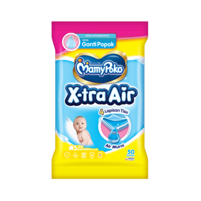 Mamypoko Changing Diaper Wipes Non Fragrance Tisu Basah