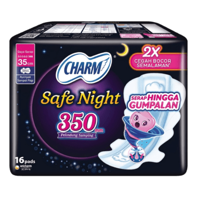 Charm Safe Night Gathers 35cm Pembalut Kewanitaan