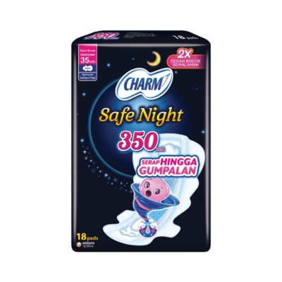 Charm Safe Night Wing 35cm Pembalut Kewanitaan