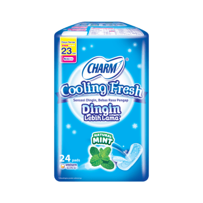 Charm Cooling Fresh Non Wing 23cm Pembalut Kewanitaan