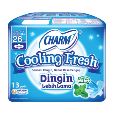 Charm Cooling Fresh Wing 26cm Pembalut Kewanitaan