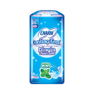 Charm Cooling Fresh Wing 26cm Pembalut Kewanitaan