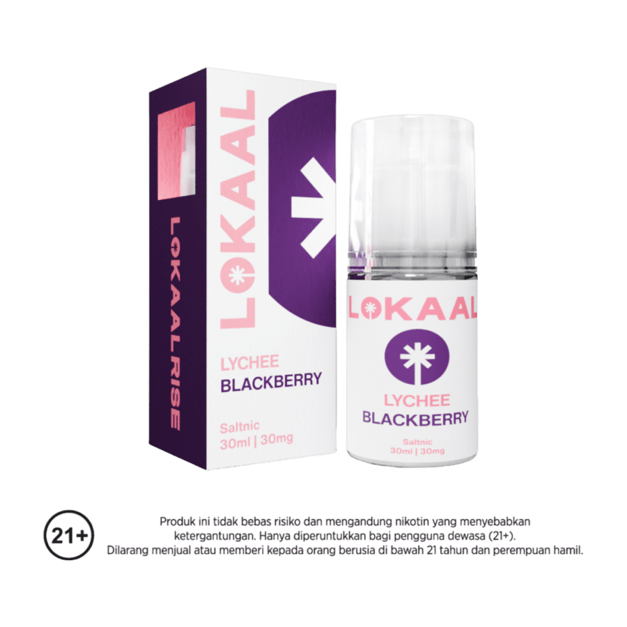 Lokaal Lychee Blackberry Saltnic E-Liquid Rokok Elektrik 30mg