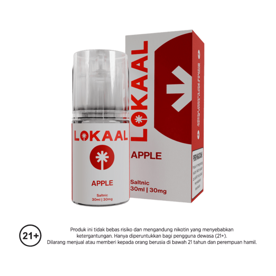 Lokaal Apple Saltnic E-Liquid Rokok Elektrik 30mg