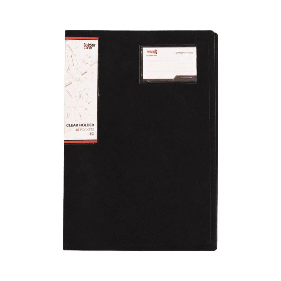 InterX Folder Clear Holder Black FC 40 (Display Album)