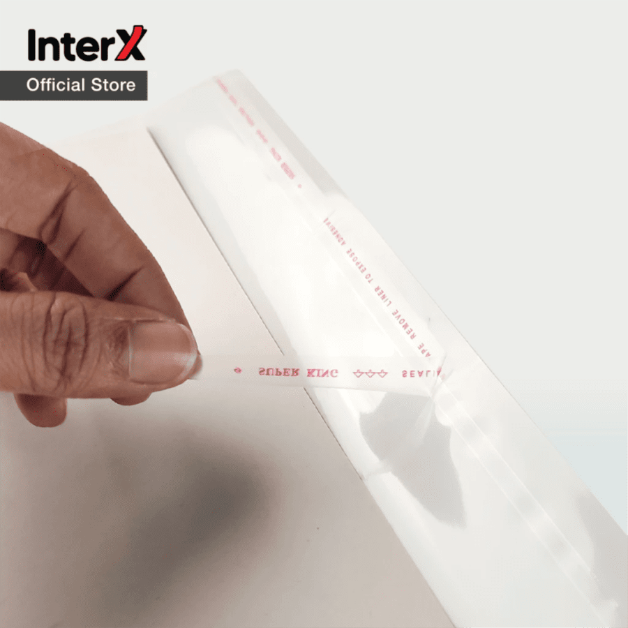 InterX Folder Sampul Buku Plastik Perekat Bening Boxy