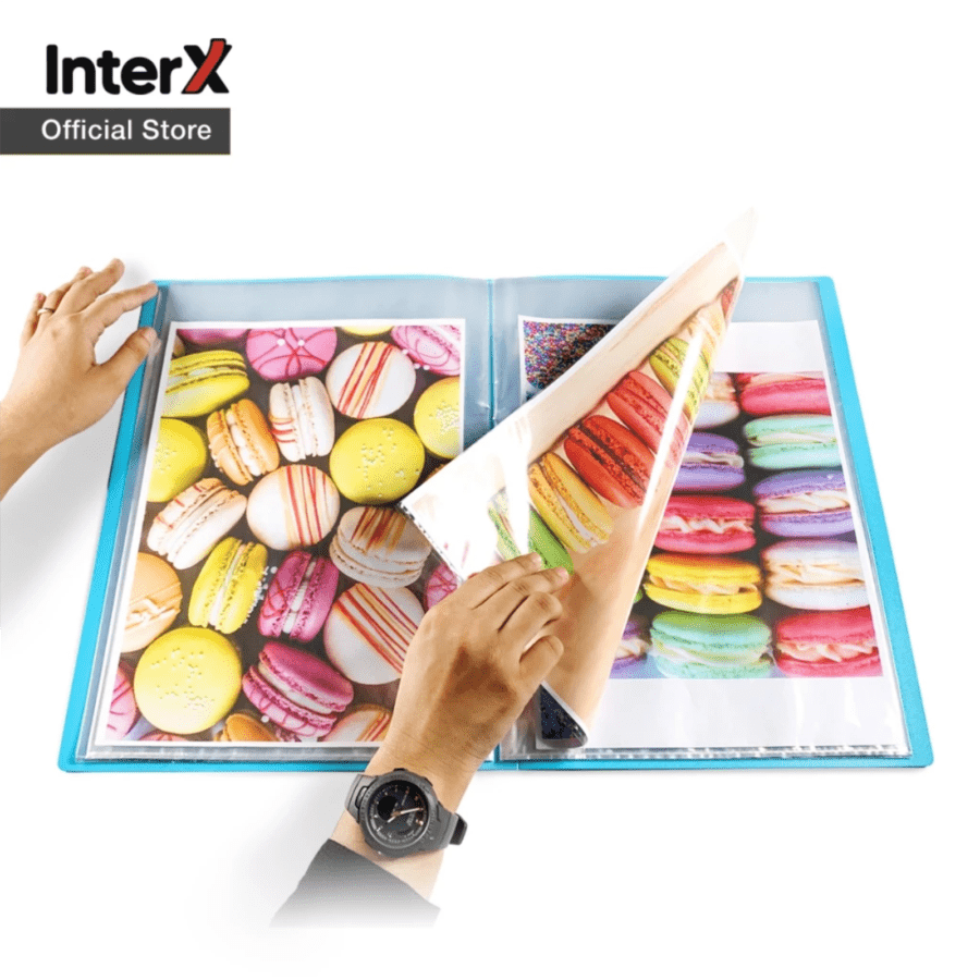 InterX Folder Clear Holder Macarons Blue FC 40 (Display Album)