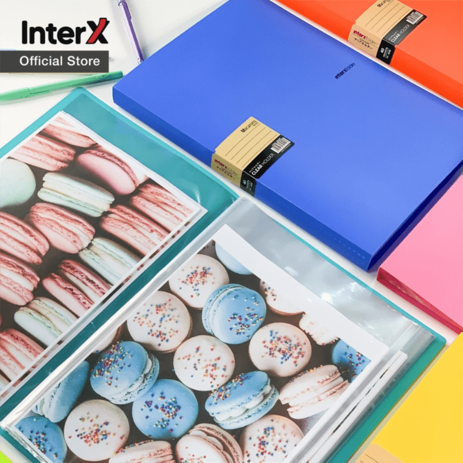 InterX Folder Clear Holder Macarons Blue FC 40 (Display Album)