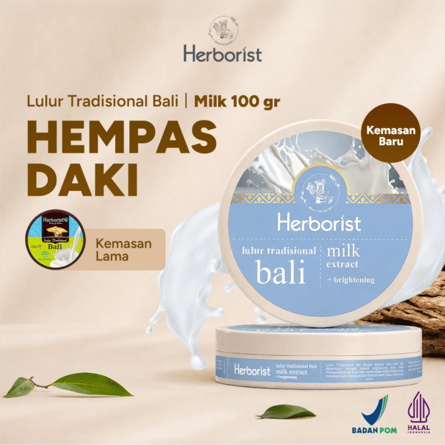 Herborist Milk Extract + Brightening Lulur Tradisional Bali
