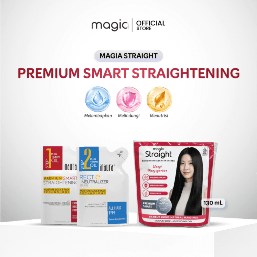 Magia Straight Premium Smart Smoothing Keratin System Pouch