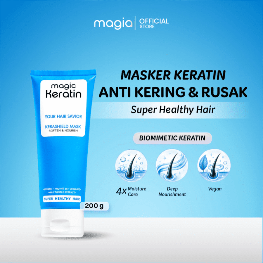 Magia Keratin Kerashield Mask Perawatan Rambut