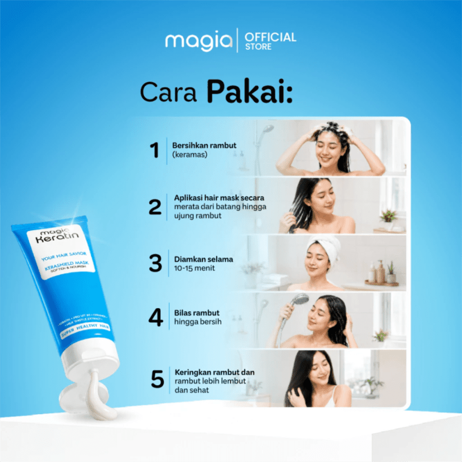 Magia Keratin Kerashield Mask Perawatan Rambut