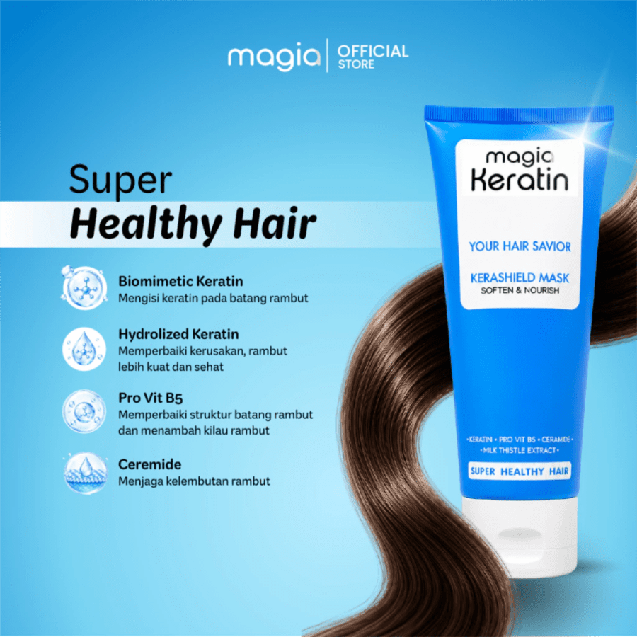 Magia Keratin Kerashield Mask Perawatan Rambut