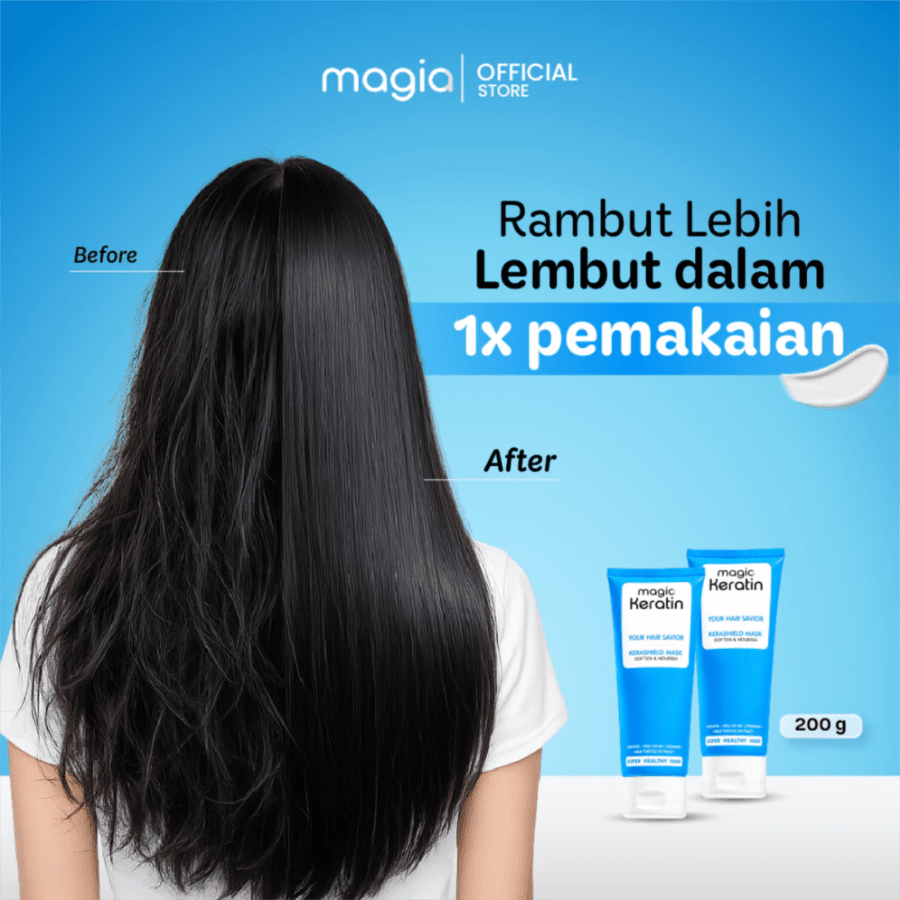 Magia Keratin Kerashield Mask Perawatan Rambut
