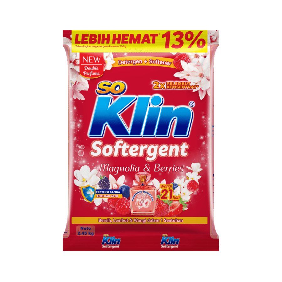 SoKlin Softergent Magnolia & Berries Deterjen Bubuk