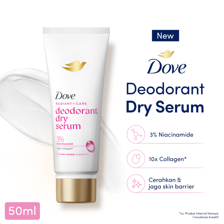 Dove Pink Radiant + Care +10x Collagen Deodorant Dry Serum
