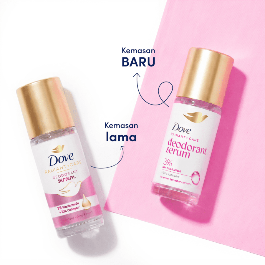 Dove Pink Radiant + Care +10x Collagen Deodorant Serum Roll On