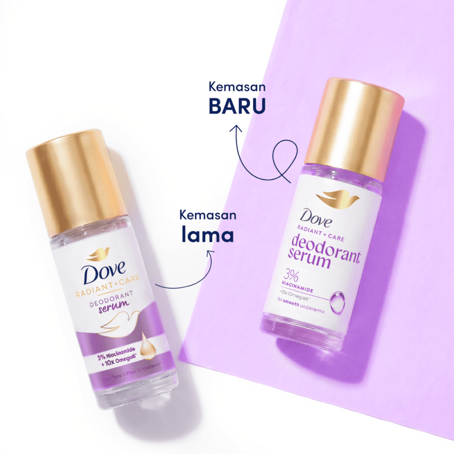 Dove Purple Radiant + Care +10x Omega 6 Deodorant Serum Roll On
