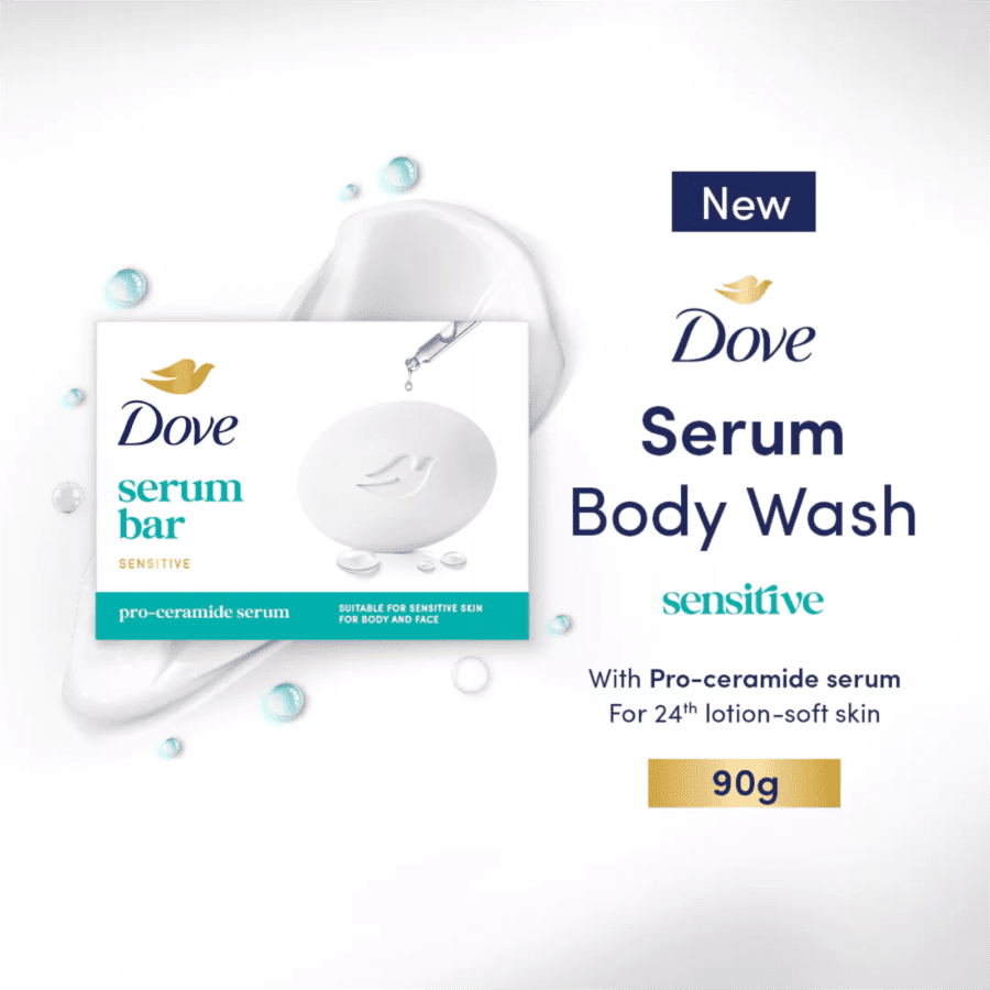 Dove Pro-Ceramide Serum Bar Sensitive Care Barsoap