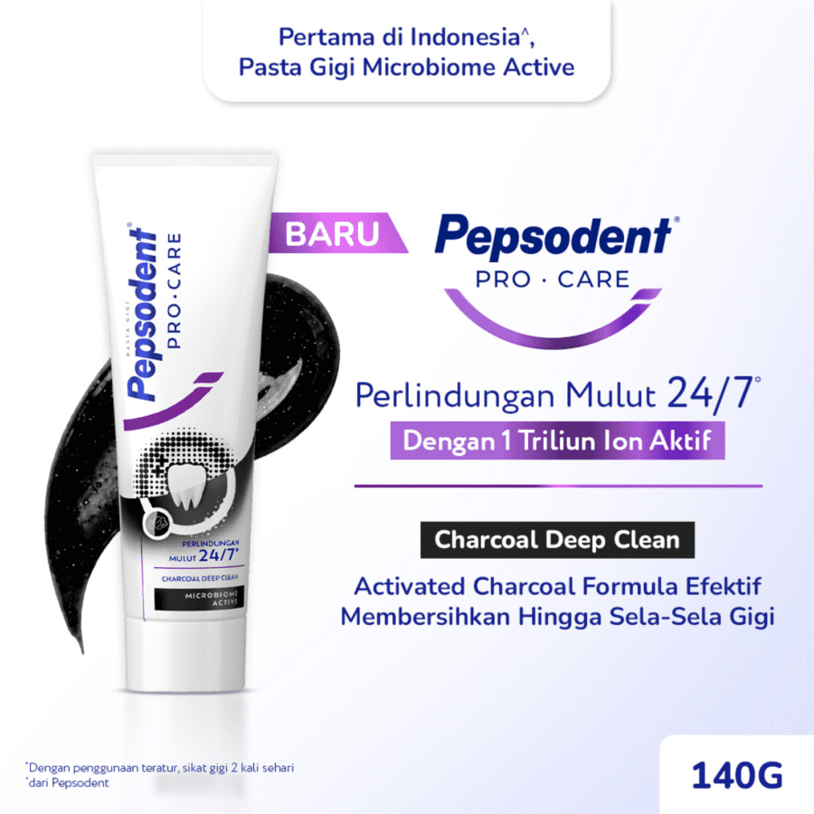 Pepsodent Pro Care Charcoal Deep Clean Toothpaste