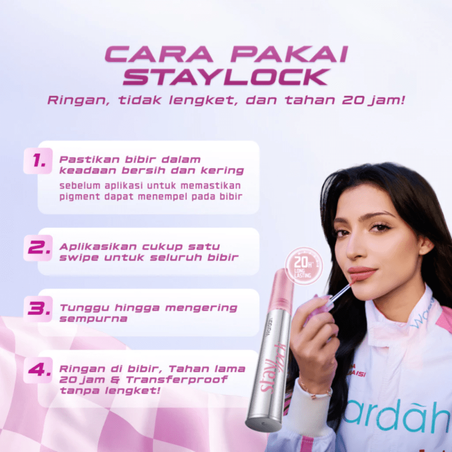 Wardah Staylock 07 Roselle Lip Matte