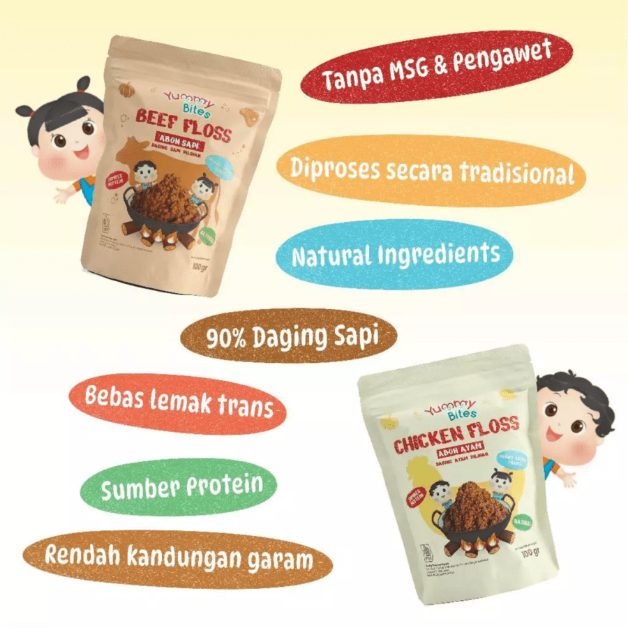 Yummy Bites Chicken Floss Abon Ayam MPASI