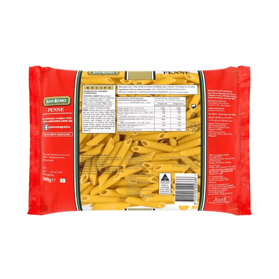 San Remo Pasta Penne Rigani #23