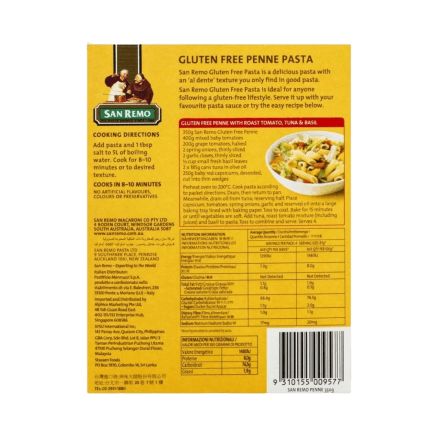 San Remo Pasta Gluten Free Penne
