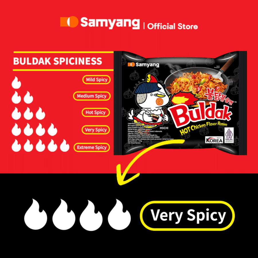 Samyang Hot Chicken Ramen Buldak Original Mie Instan Cup