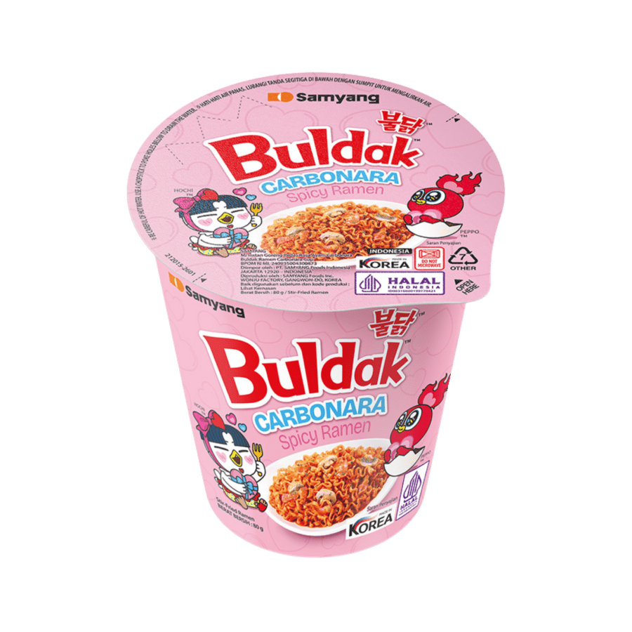 Samyang Hot Chicken Ramen Buldak Carbonara Mie Instan Cup