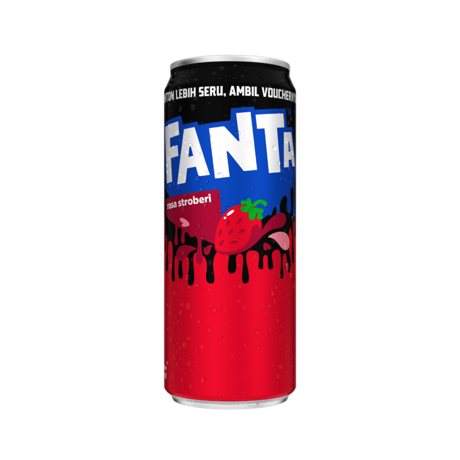 Fanta Strawberry Minuman Soda Can