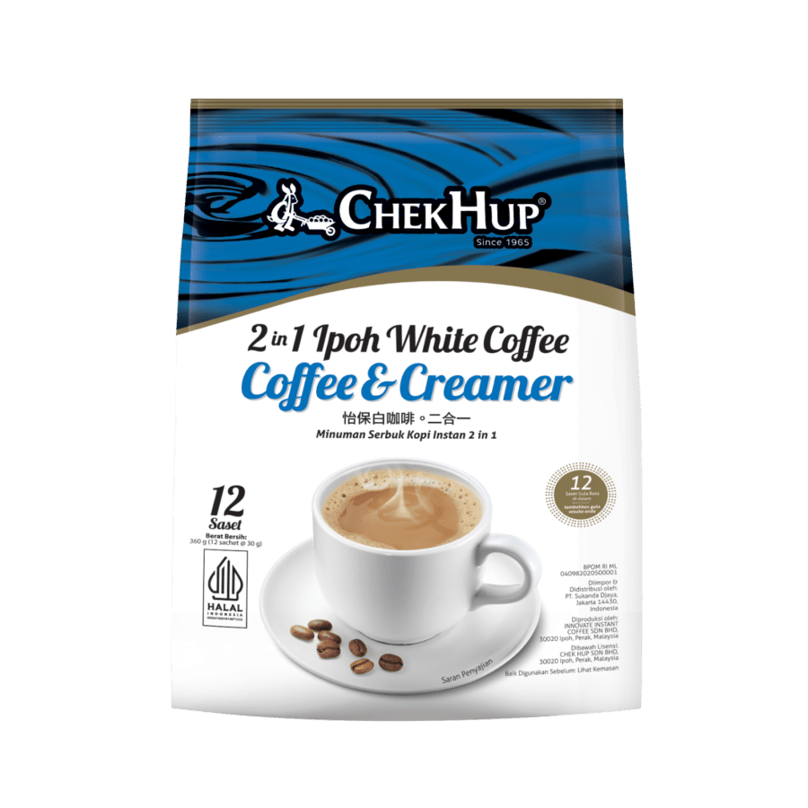 Chek Hup White Coffee Ipoh Coffee & Creamer 12 sachets X 30gr