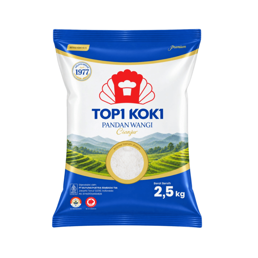Topi Koki Beras Pandan Wangi 5kg