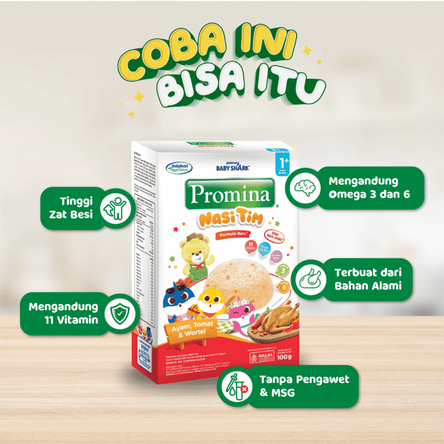 Promina Nasi Tim Ayam Tomat Wortel  1+ Tahun
