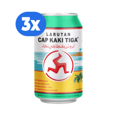 [Bundle 3] Cap Kaki Tiga Rasa Jambu Biji Kaleng 320ml