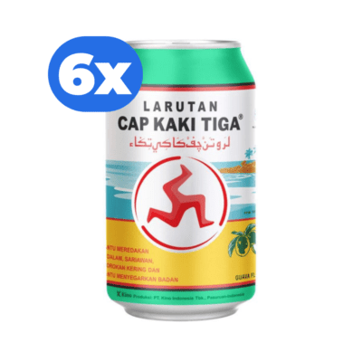 [Bundle 6] Cap Kaki Tiga Rasa Jambu Biji Kaleng 320ml