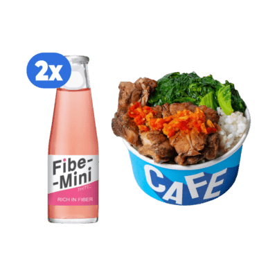 Bundle Roasted Chicken Rice Bowl + Fibe-Mini