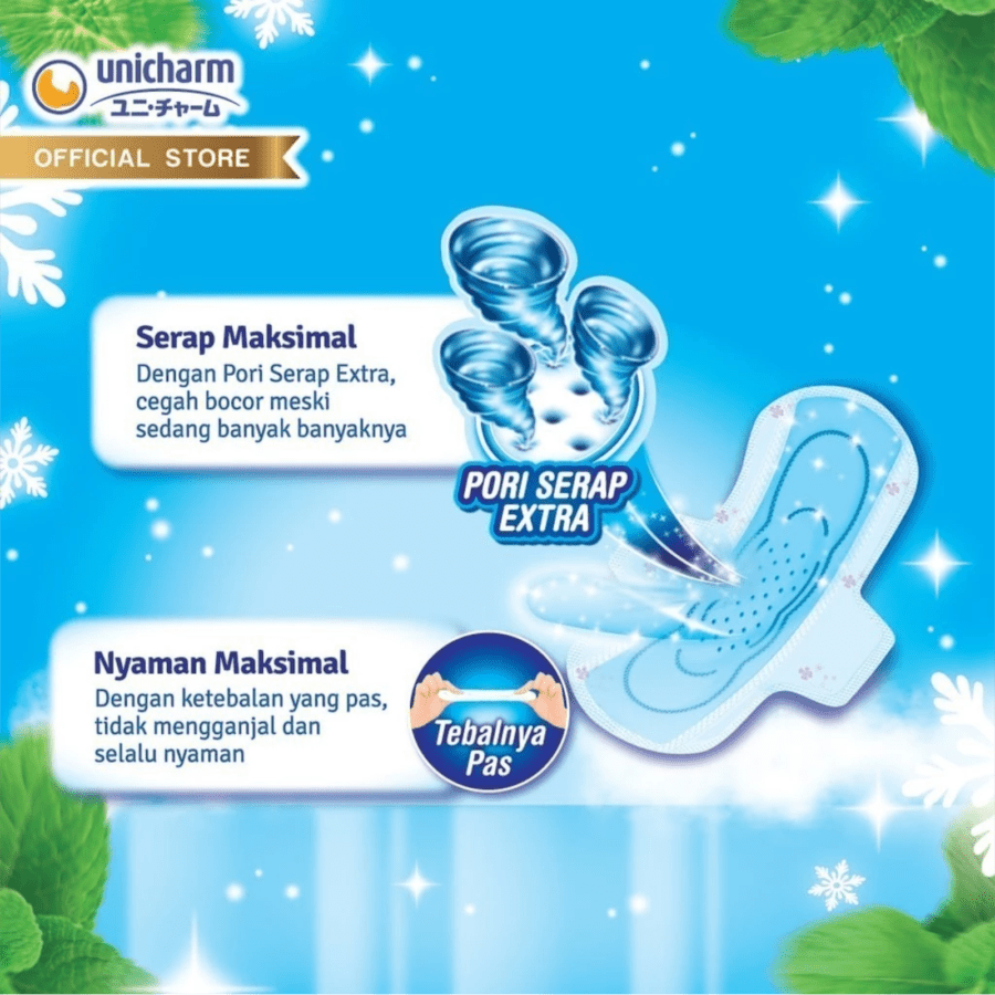 Charm Cooling Fresh Wing 23cm Pembalut Kewanitaan