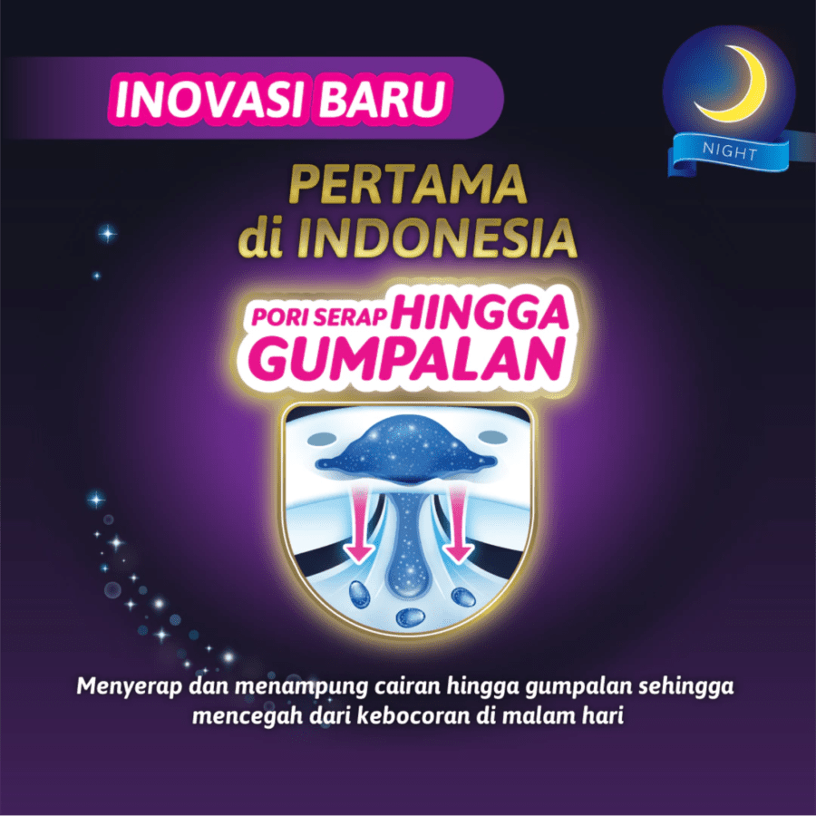 Charm Safe Night Gathers 42cm Pembalut Wanita